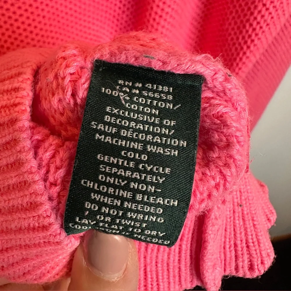 Ralph Lauren‎ Active Waffle Knit Cotton Hoodie with Front Pocket XL